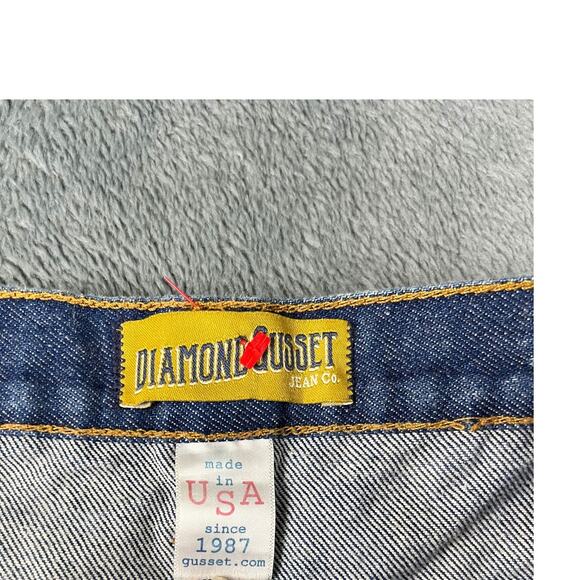 Men’s Straight-Leg Diamond Gusset Dark Blue 37x31 – Excellent Condition - Picture 4 of 11